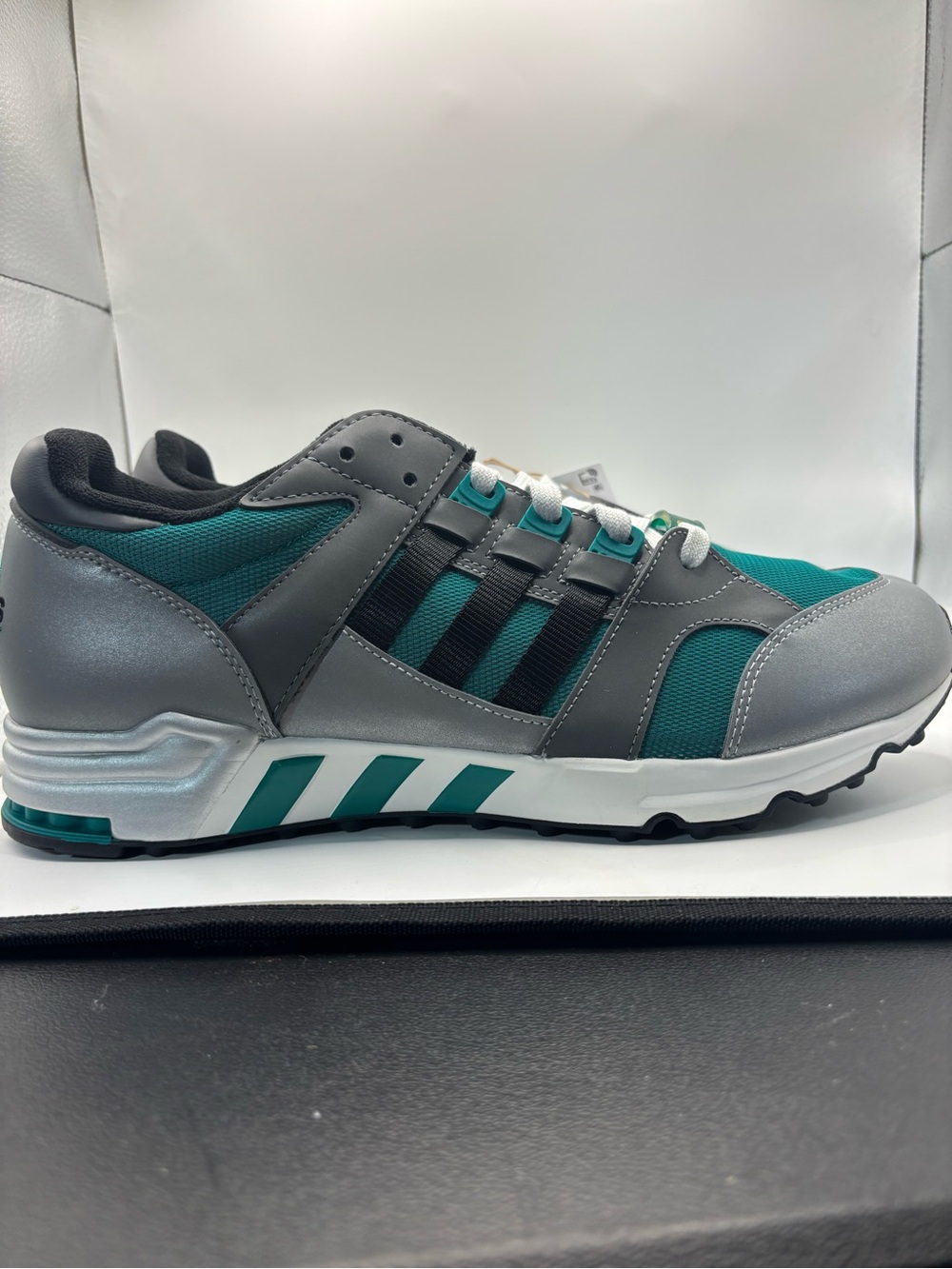 adidas Men's Athletic Sneakers Teal and Gray